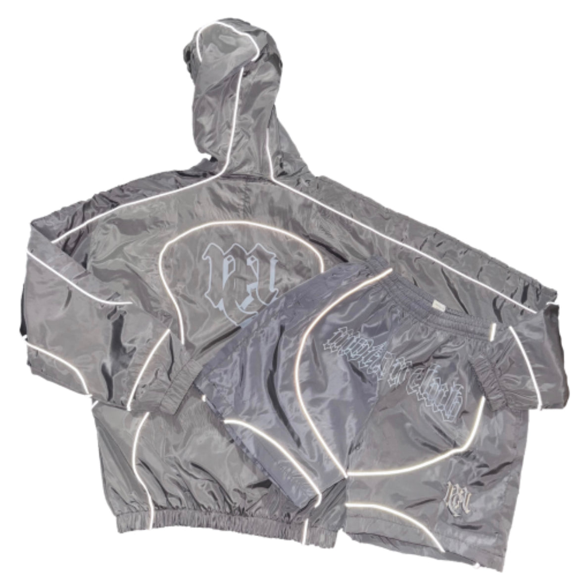 Motion Club 3M Windbreaker Short Set (Grey)