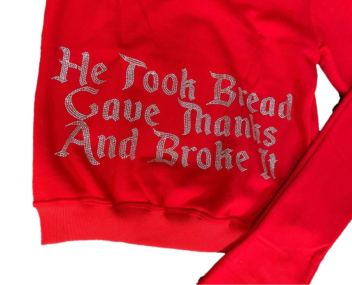 Last Supper “Break Bread” Rhinestone Flared Suit