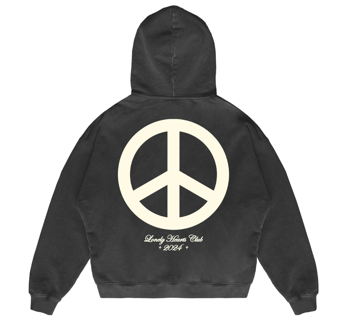 Lonely Hearts Club “Inner Peace” Heavyweight Hoodie (Gun Metal Grey)