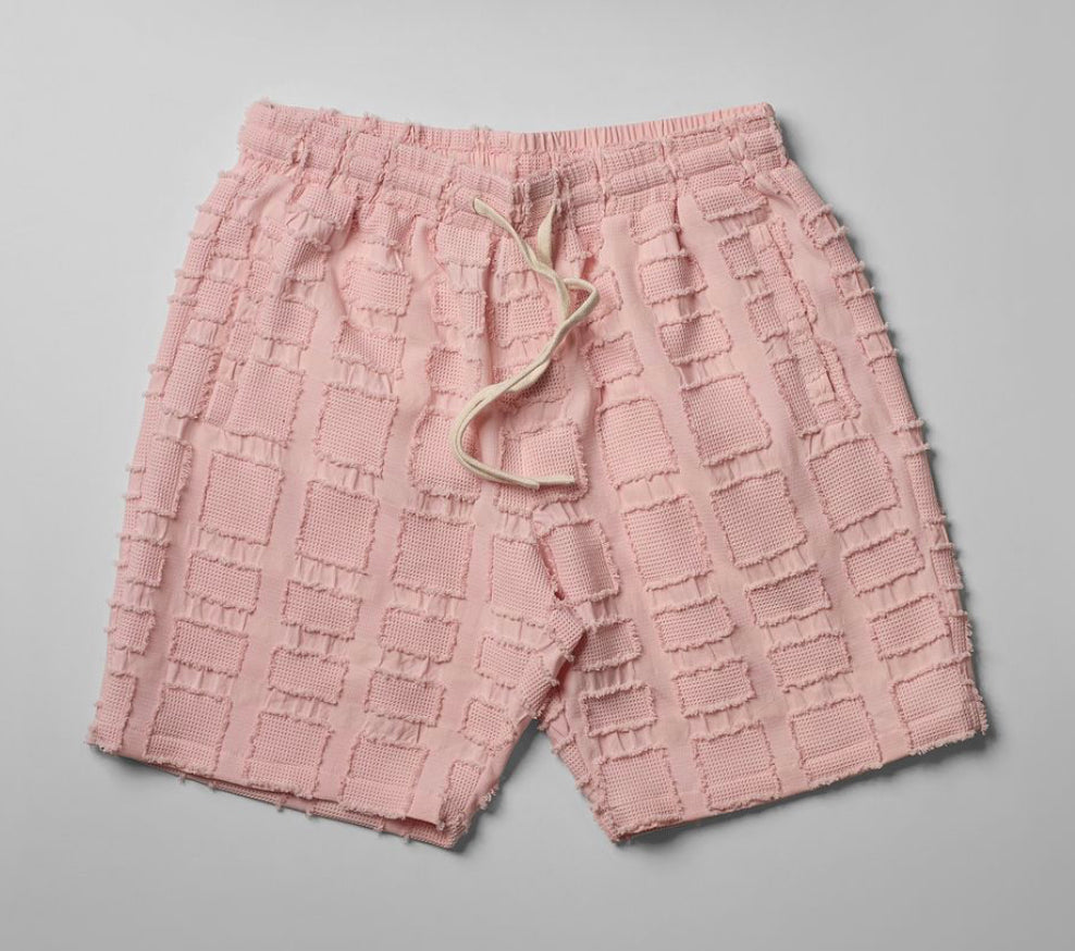 RSN Textured Shorts (Pink)
