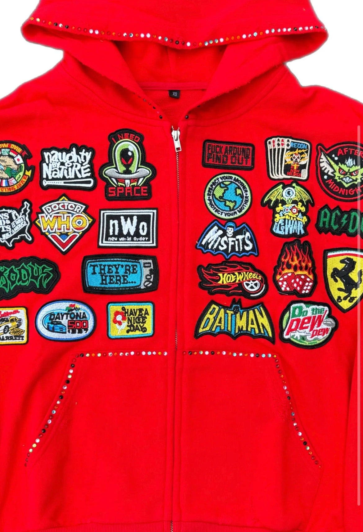 Villain “Public Enemy” Hoodie (Fire Red)