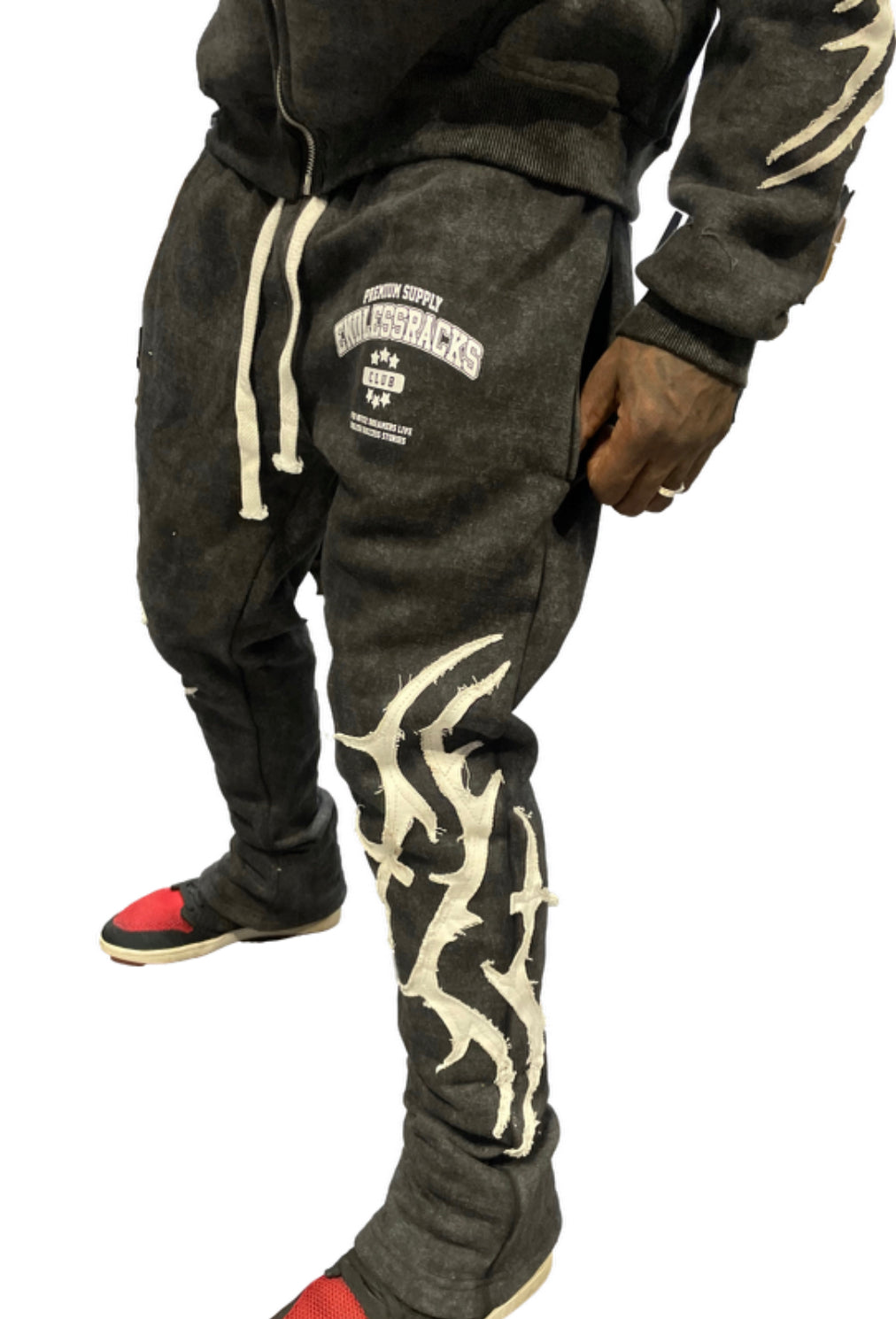 Endless Racks “Thorne” Zip Up Suit (Blk