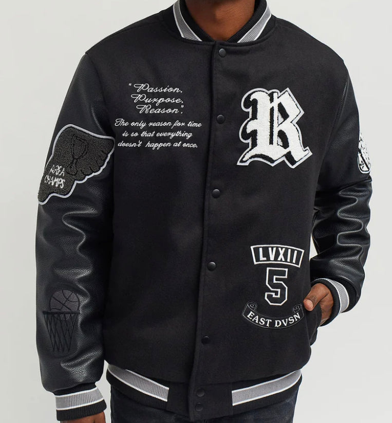 Reason “Play Hard” Varsity Jacket – Strong Hold Shop