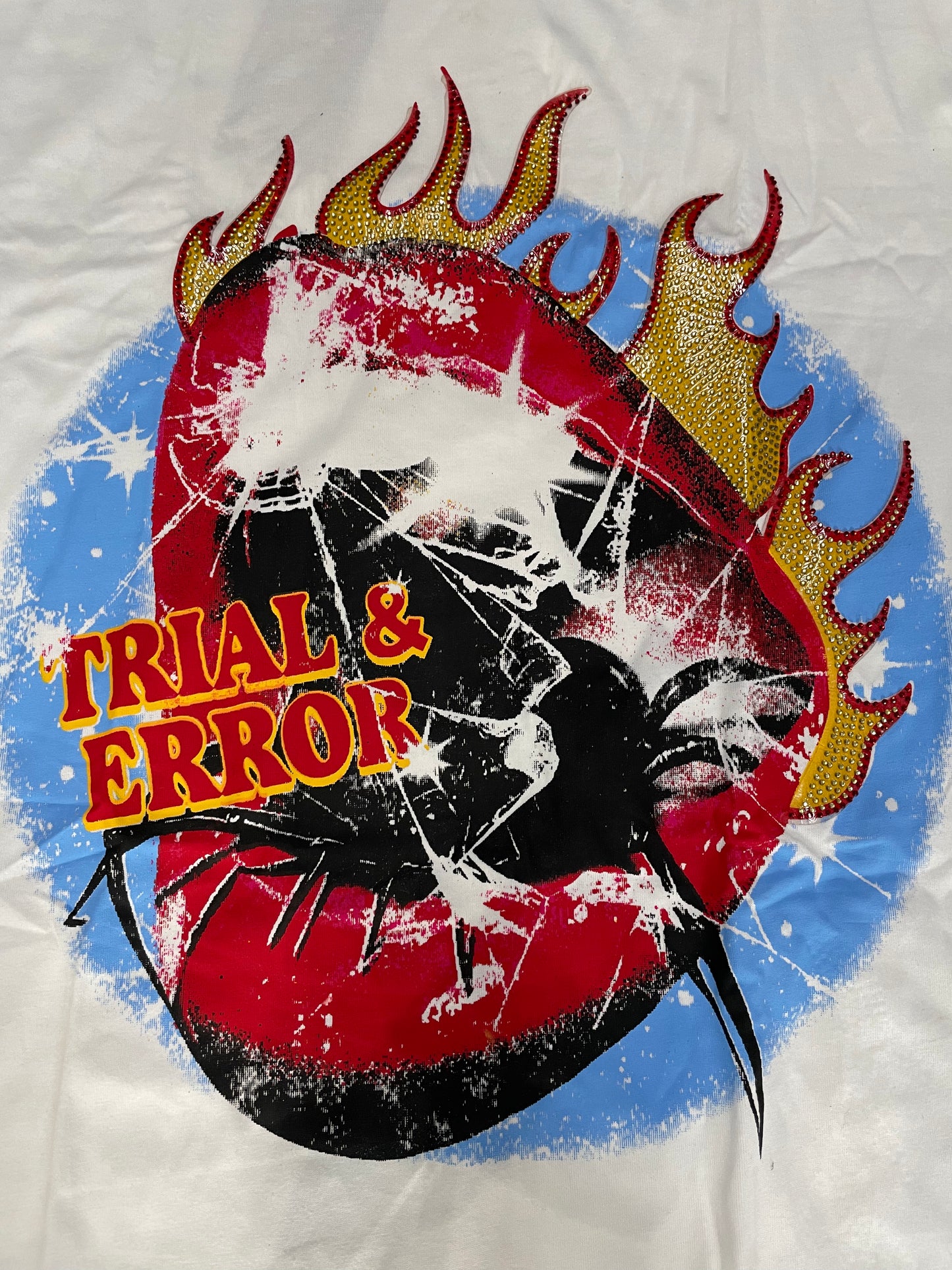 Trial & Error “Lips” Rhinestone Tee