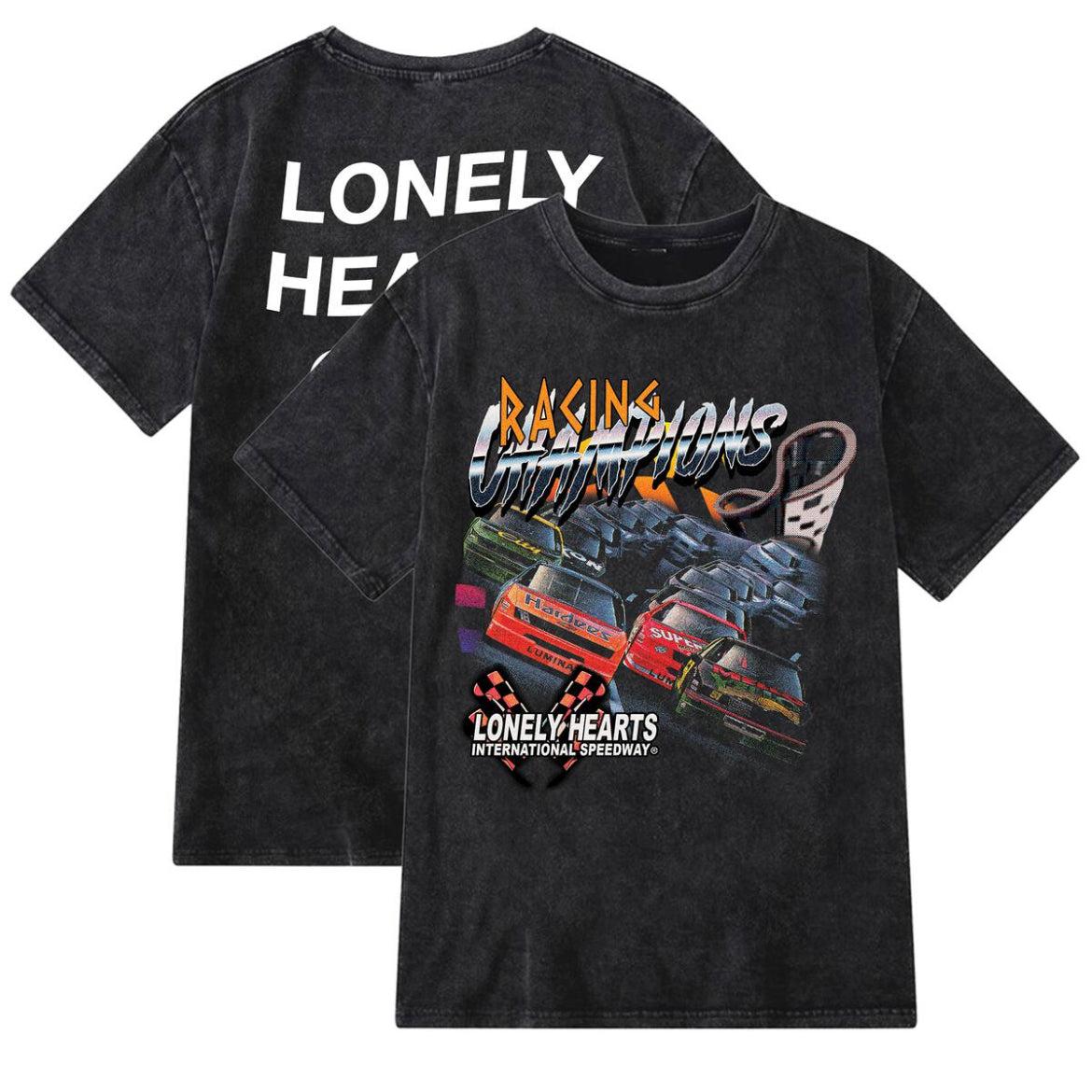 Lonely Hearts Club “Daytona” Acid Wash Tee