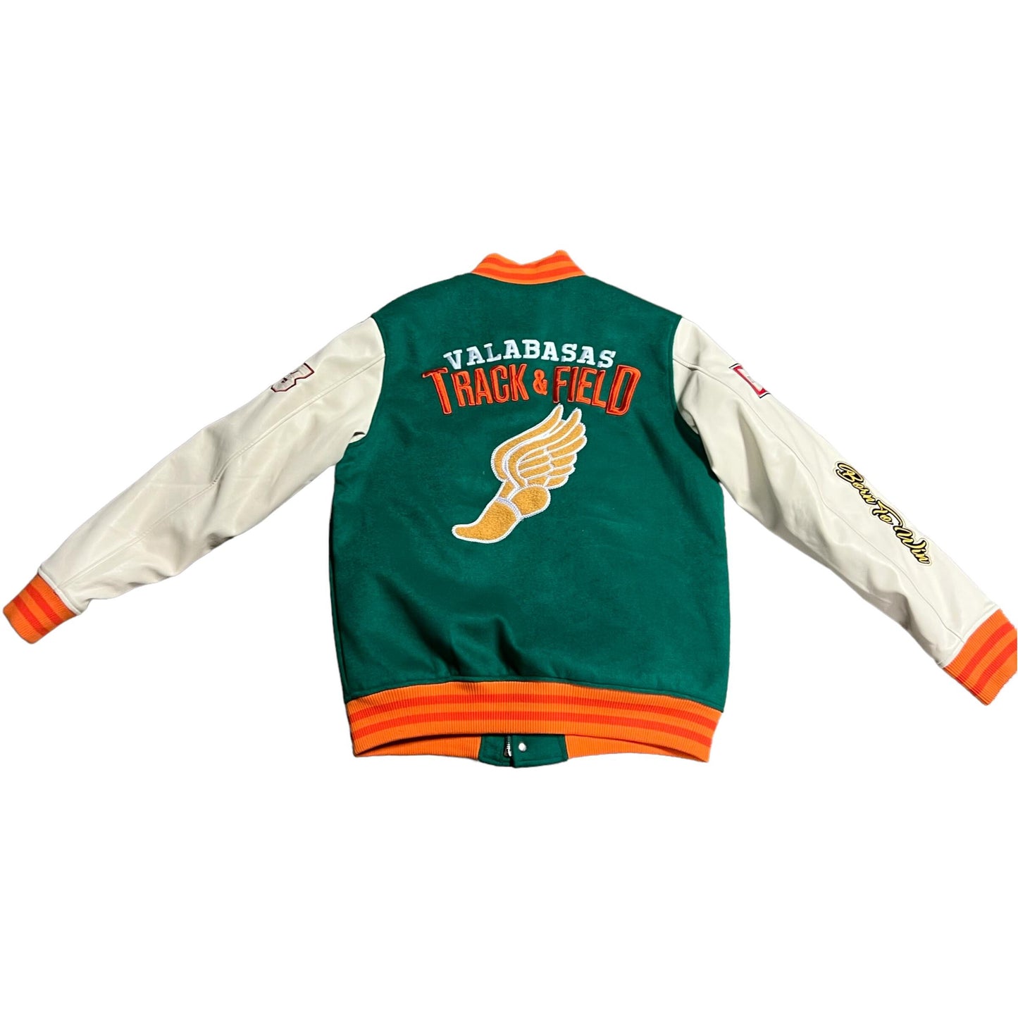 "Track Team" Varsity Jacket - Green