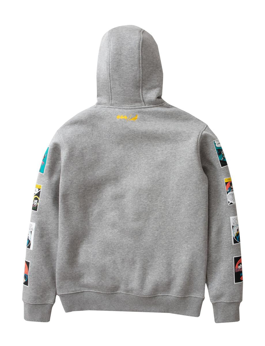 Batman Panel Hoodie-Heather Grey
