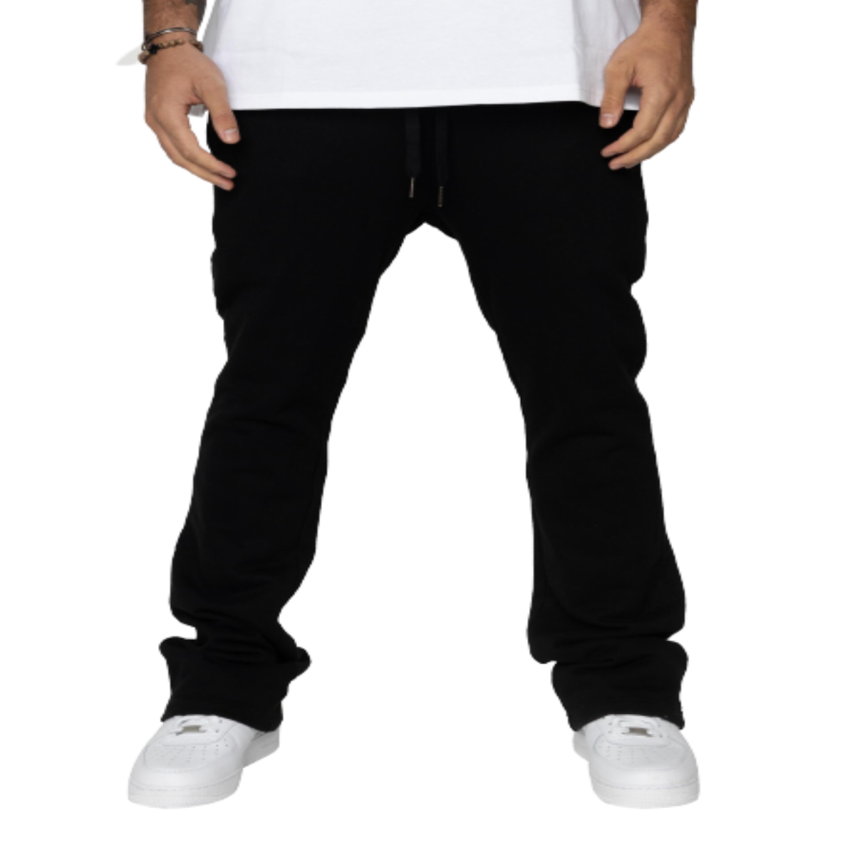 French Terry Flare Pants (Black)