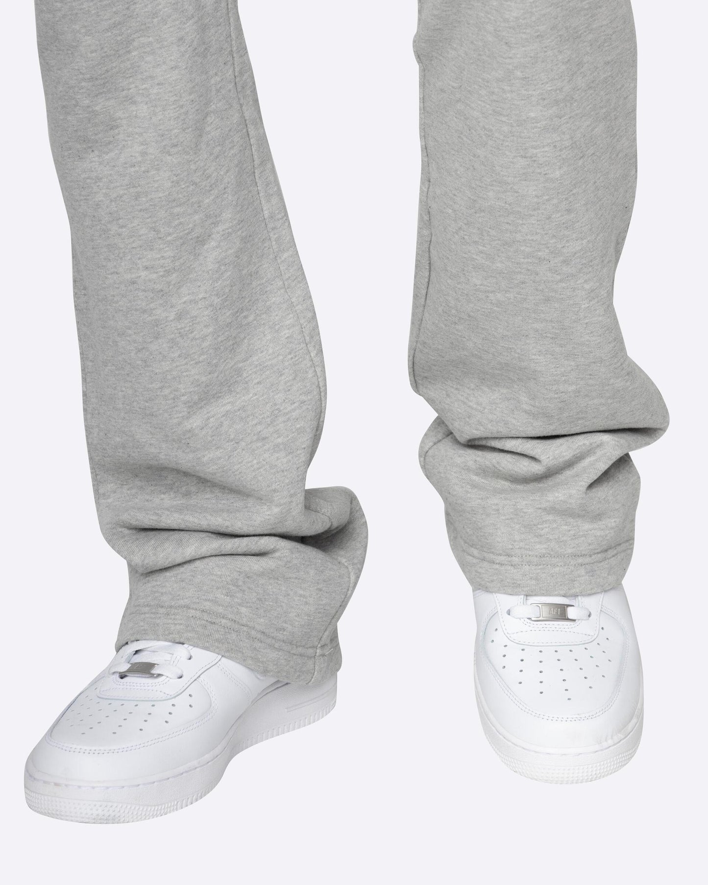 French Terry Flare Pants (Heather Grey)