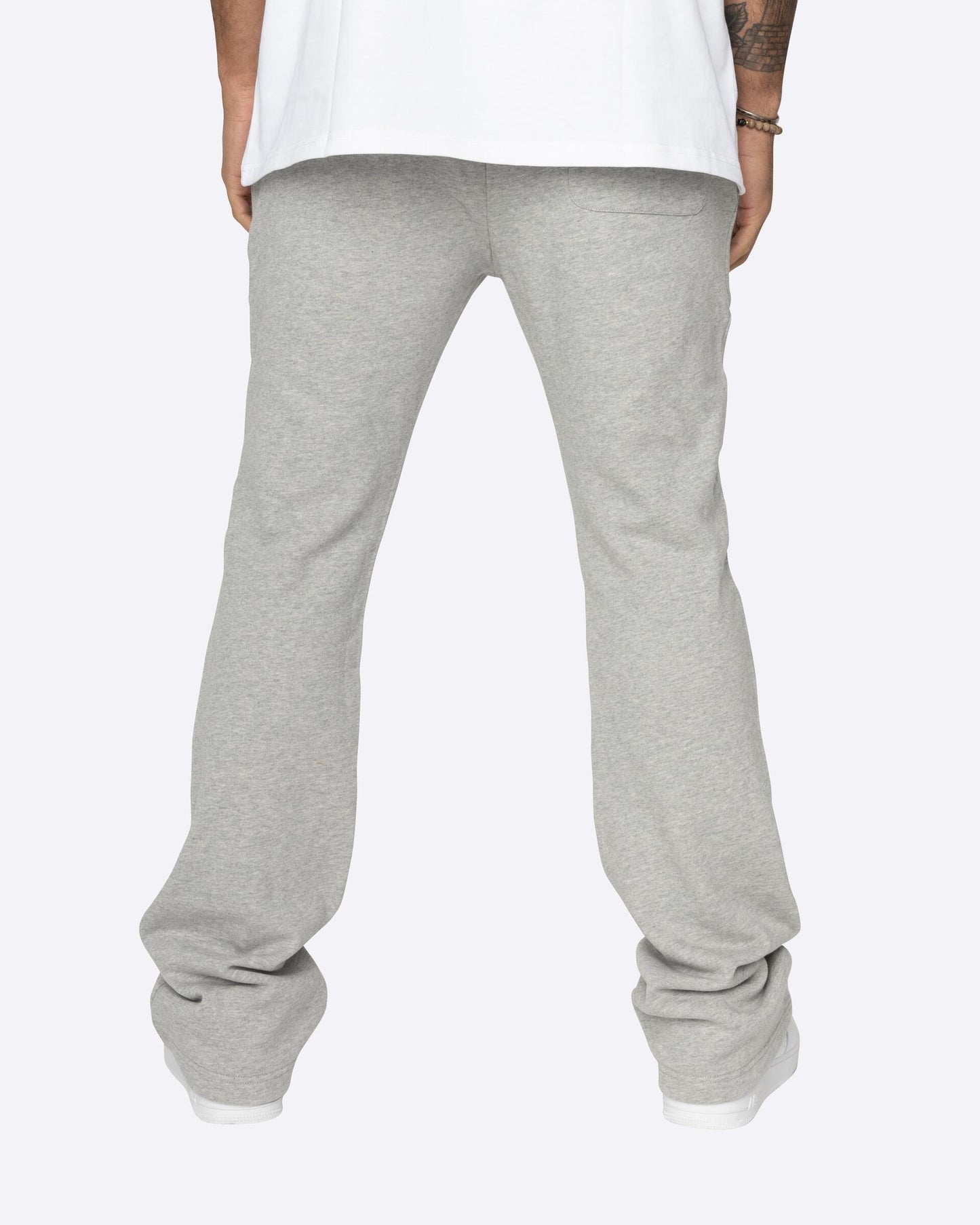 French Terry Flare Pants (Heather Grey)