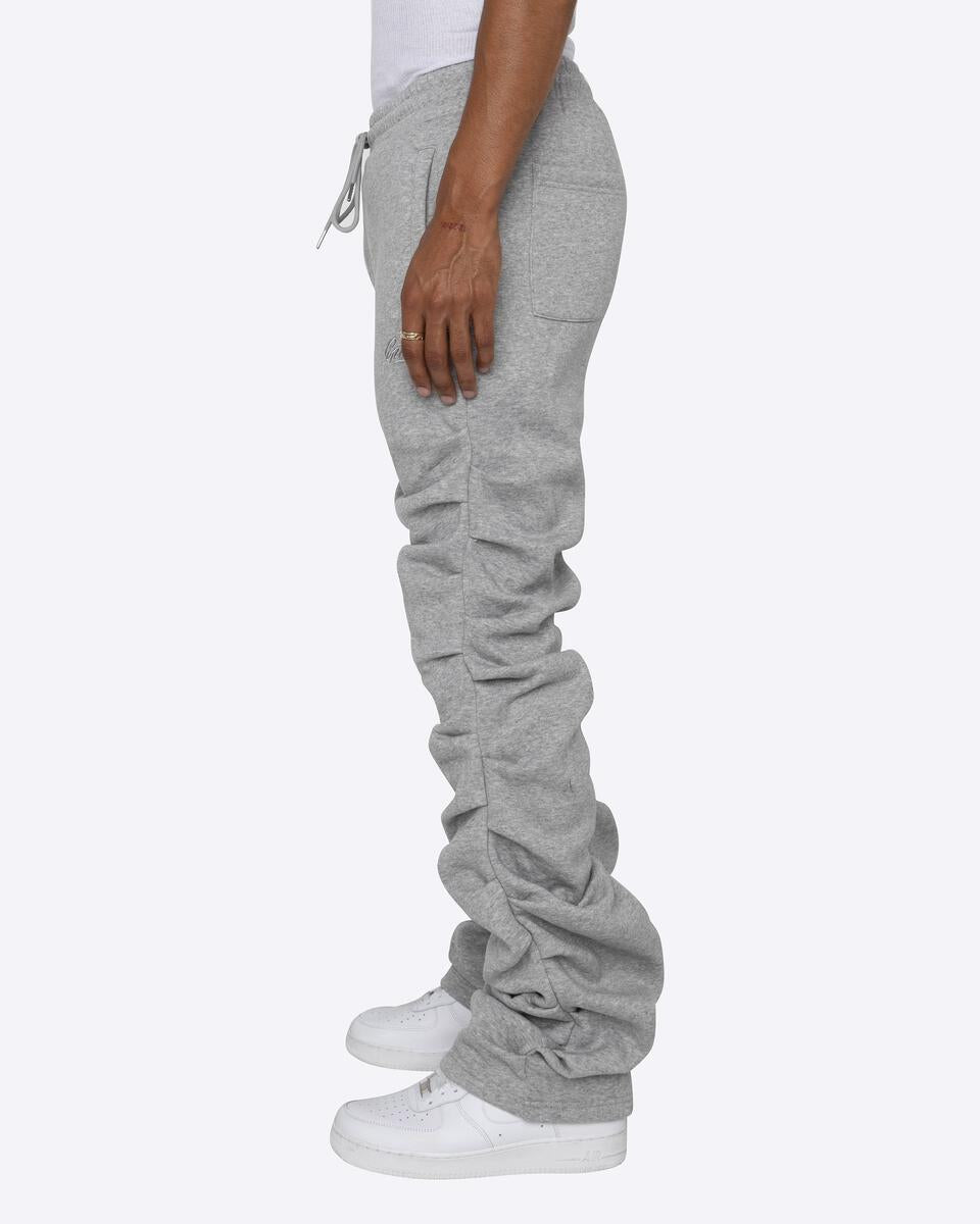 Stacked Sweat Pants Heather Gray