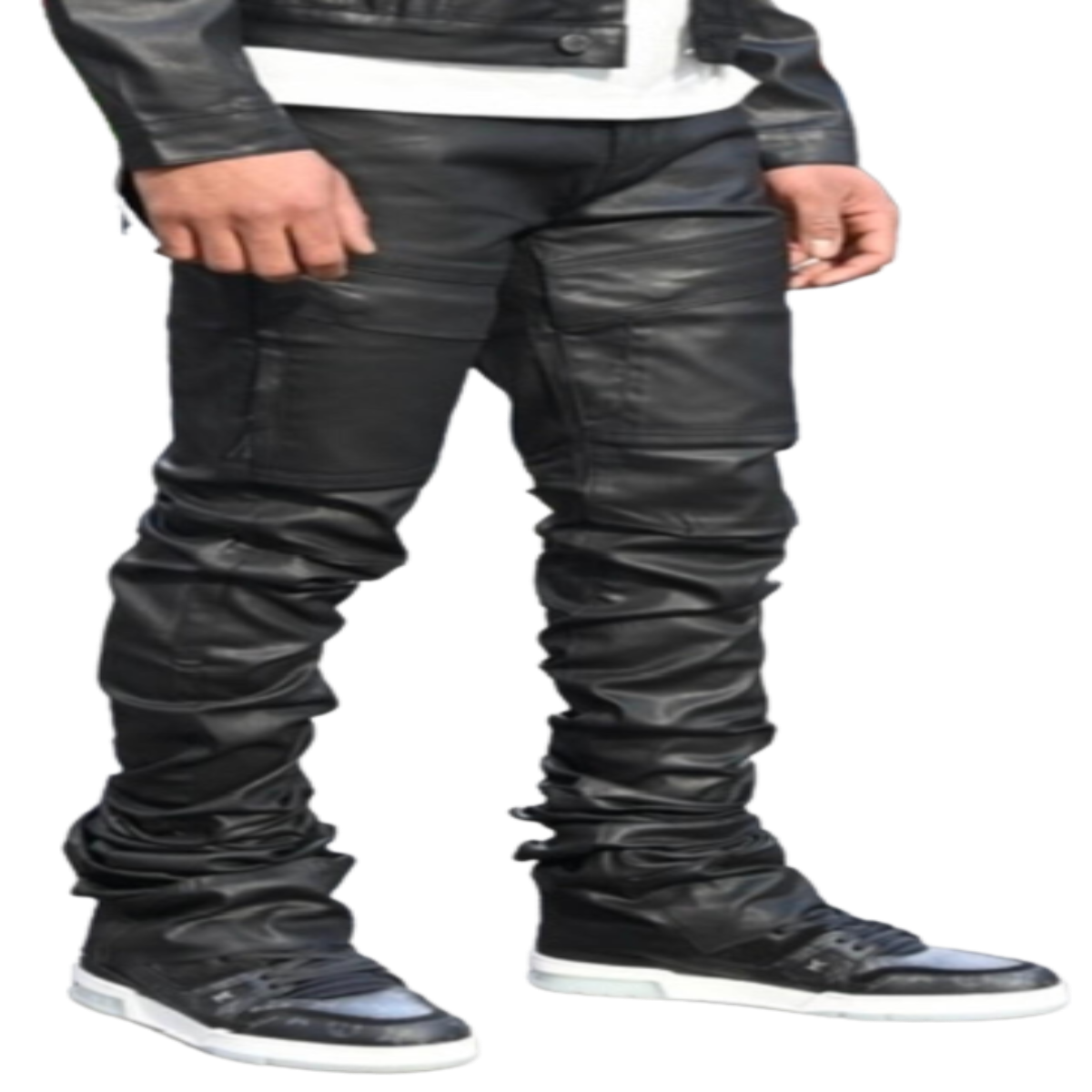 Gordon Wax Super-Stacked Jean Jet Black