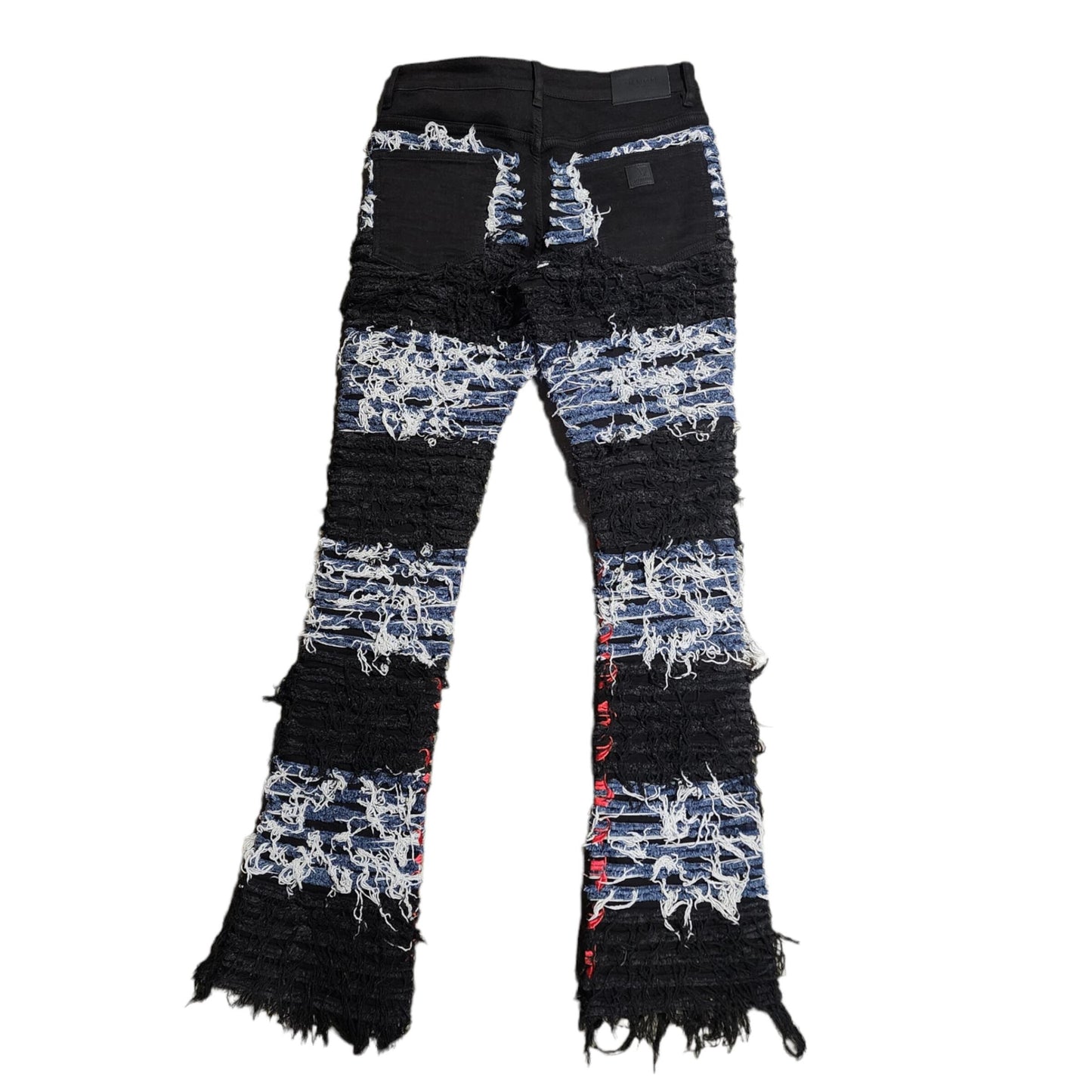 “Ironic” Denim Stacked - Black/Blue