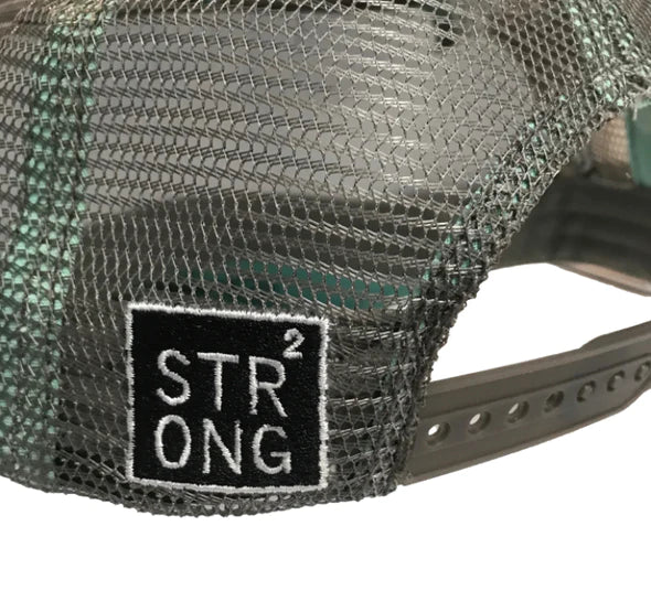 Strong “Nj Pro Bowl” Trucker Hat Grey/Teal