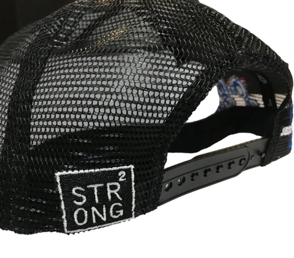 Strong “Nj Pro Bowl” Trucker Hat Black/Baby Blue