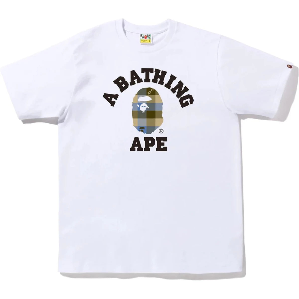 Bape Grid Camo Tee (white/beige)