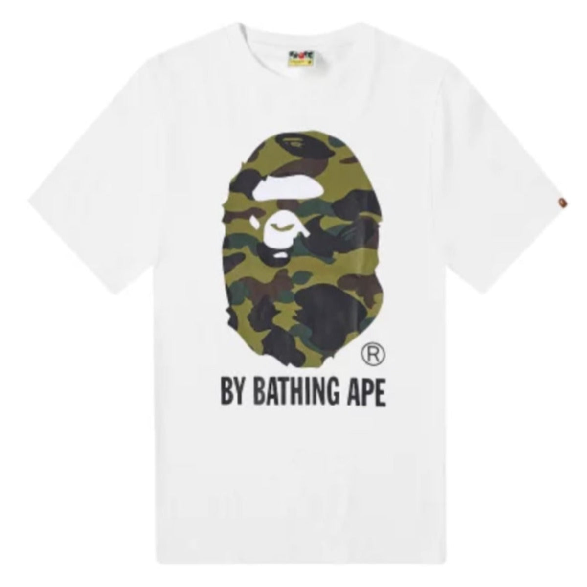 Bape 1st Camo Big Head Tee (white/green)