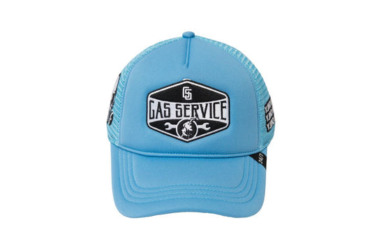 Gas Brand Trucker Hat (Blue)