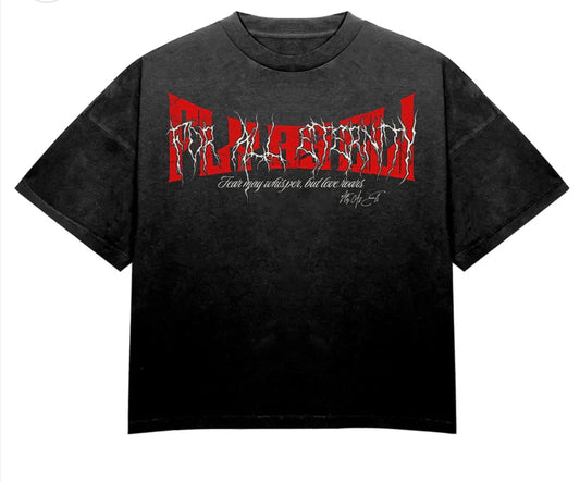 Fly As Eli “Love Roars” Vintage Wash Distressed Tee