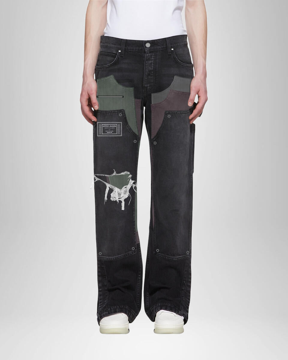 Lifted Anchor 3 Stacks Triple Layered Carpenter Denim (Blk)