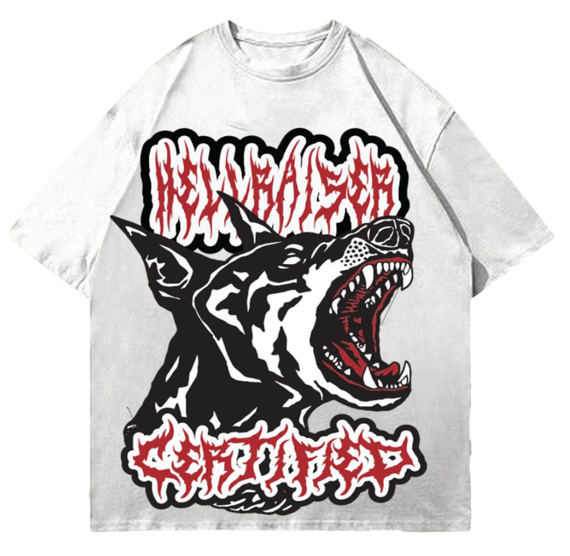 Certified Lifestyle “Hell Raiser” Box Cut Tee (White)