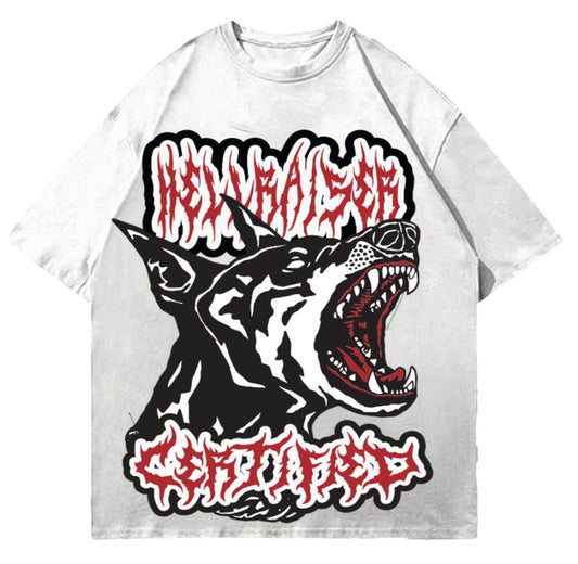 Certified Lifestyle “Hell Raiser” Box Cut Tee (White)