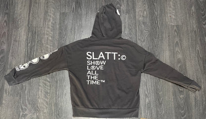 Slatt Szn “Loyalty” Full Zip Hoodie (Gun Metal Grey)