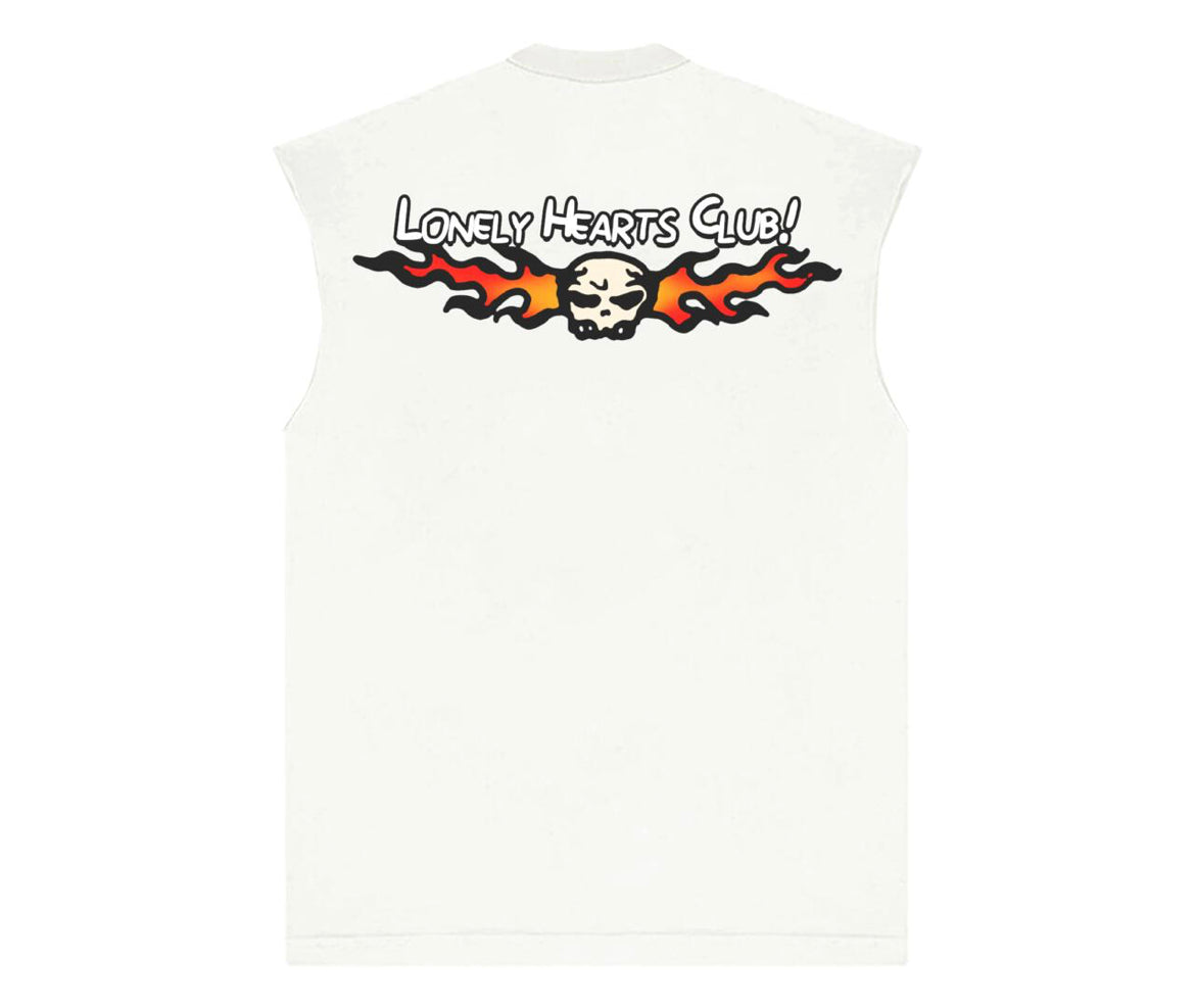 Lonely Hearts Club “Deliver Us From Evil” Sleeveless Tee