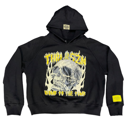 Thriller Szn “Loyalty Club” Cropped Hoodie (Yellow)