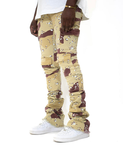 Golden Denim “Storm” Cargo Camo Stacks