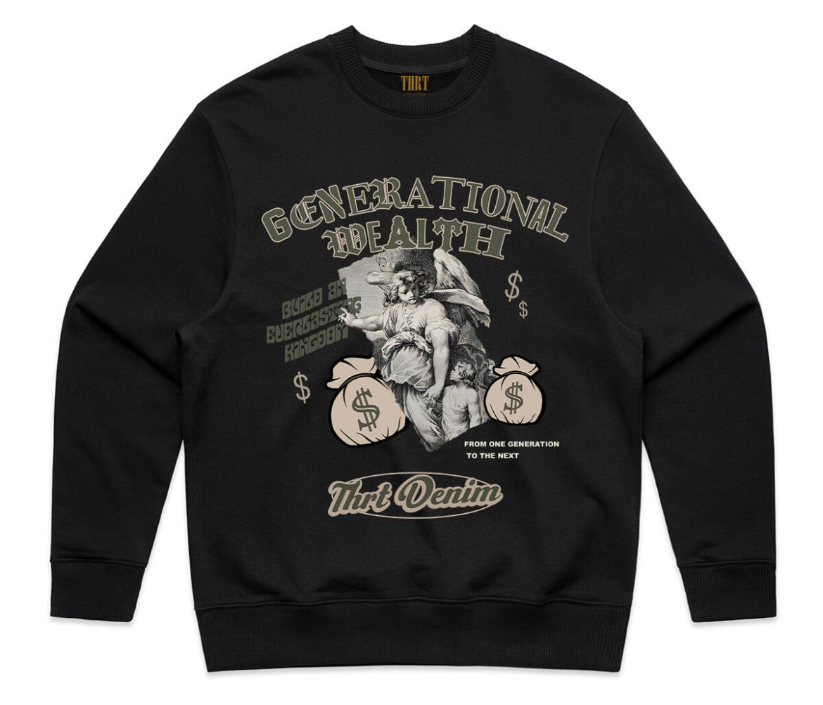 THRT “Generational Wealth” Heavy Weight Weight Crewneck