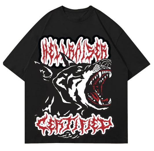 Certified Lifestyle “Hell Raiser” Box Cut Tee (Blk)