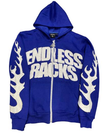 Endless Racks “OTF” Zip Up Hoodie (Blue)