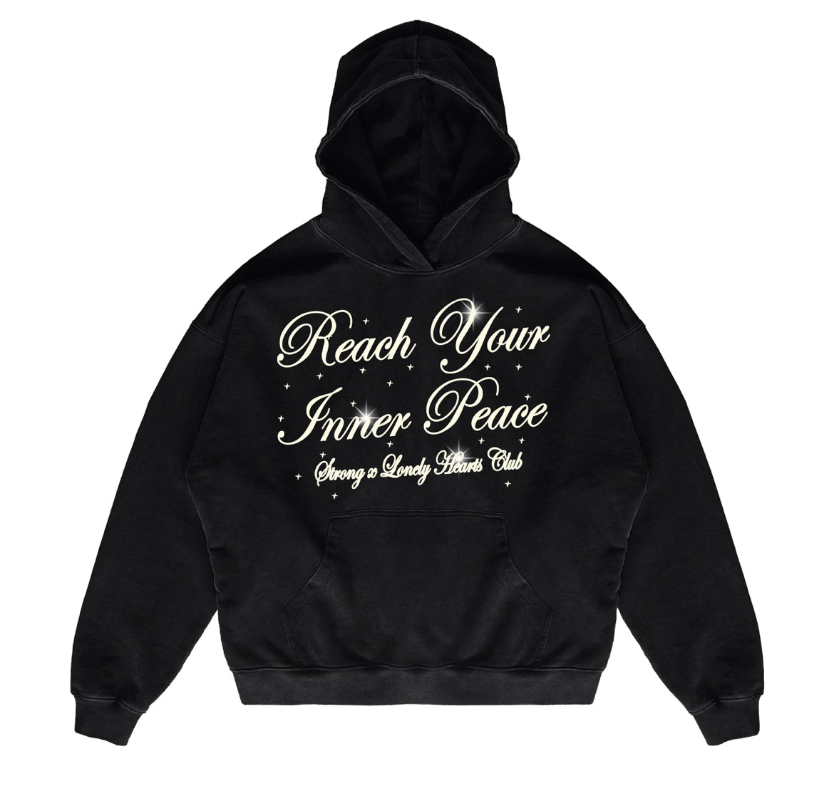 Lonely Hearts Club “Inner Peace” Heavyweight Hoodie (Blk)