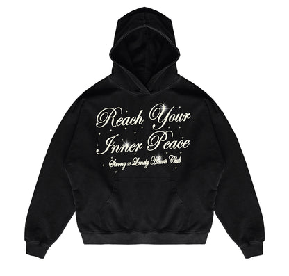 Lonely Hearts Club “Inner Peace” Heavyweight Hoodie (Blk)