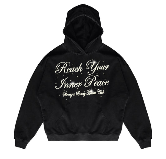 Lonely Hearts Club “Inner Peace” Heavyweight Hoodie (Blk)