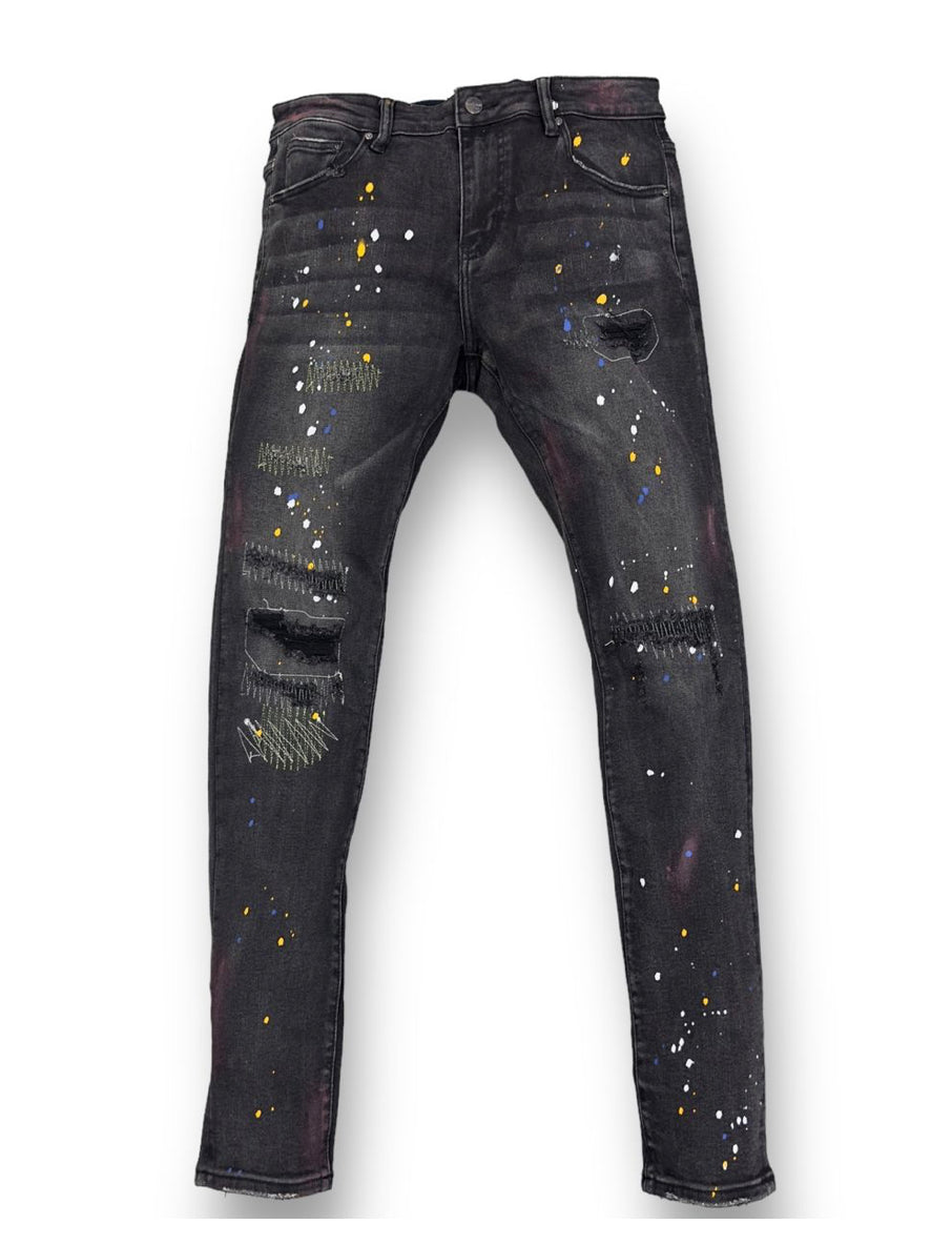 ESNTL Denim Aries Skinny Denim (Smoke Blk)