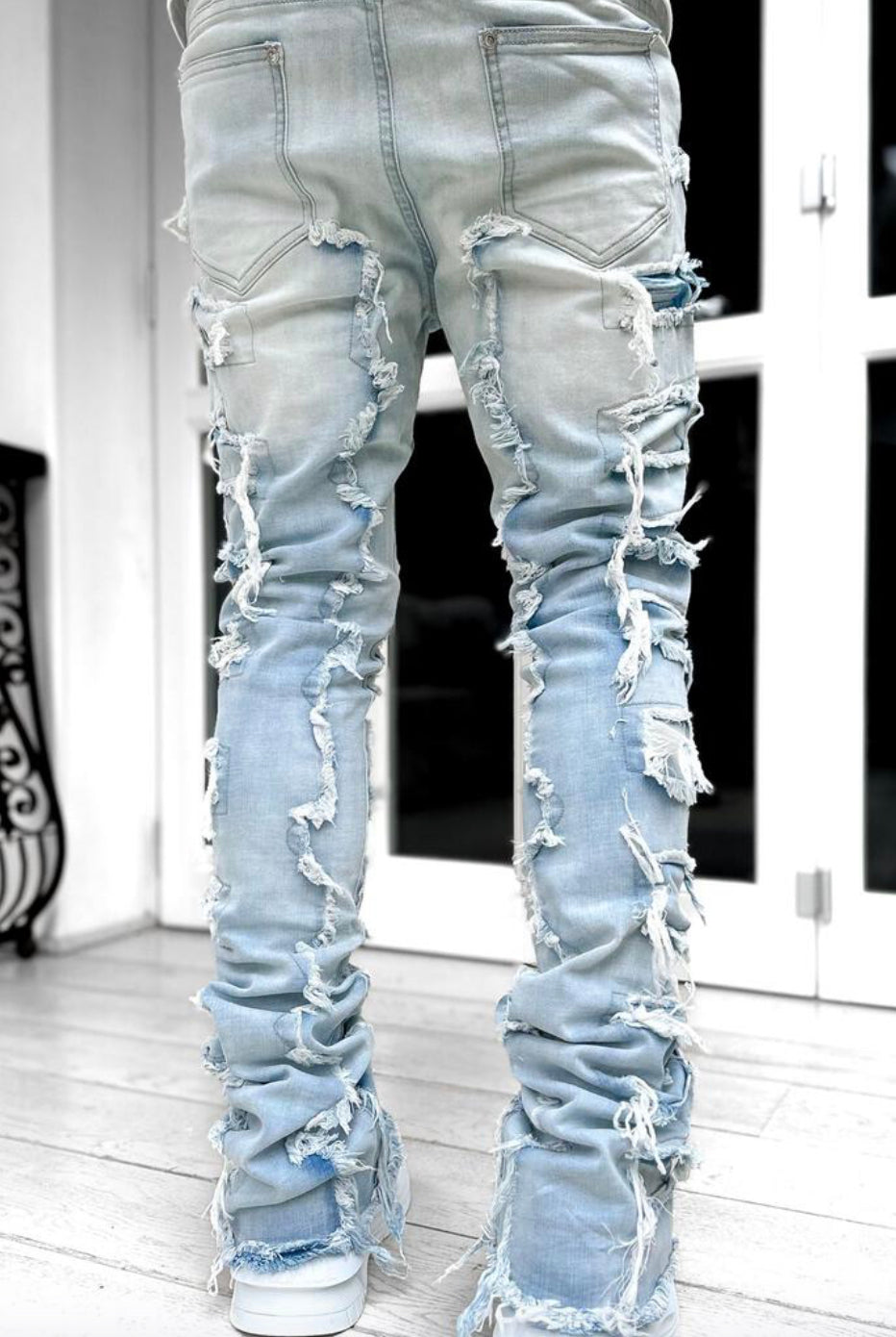 Guapi Steel Blue Stacked Denim