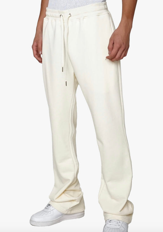 French Terry Flare Pants (Cream)
