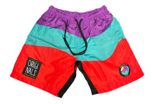 Originals Surf Shorts (Purple/Teal/Red)