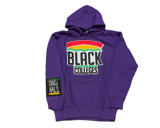 Support Black College “Logo” Hoodie (Purple)