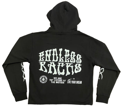 Endless Racks “Fight Club” Cropped Hoodie