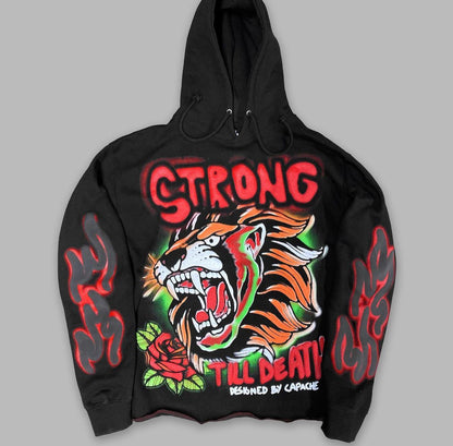 STRONG “Til Death” Cropped Hoodie