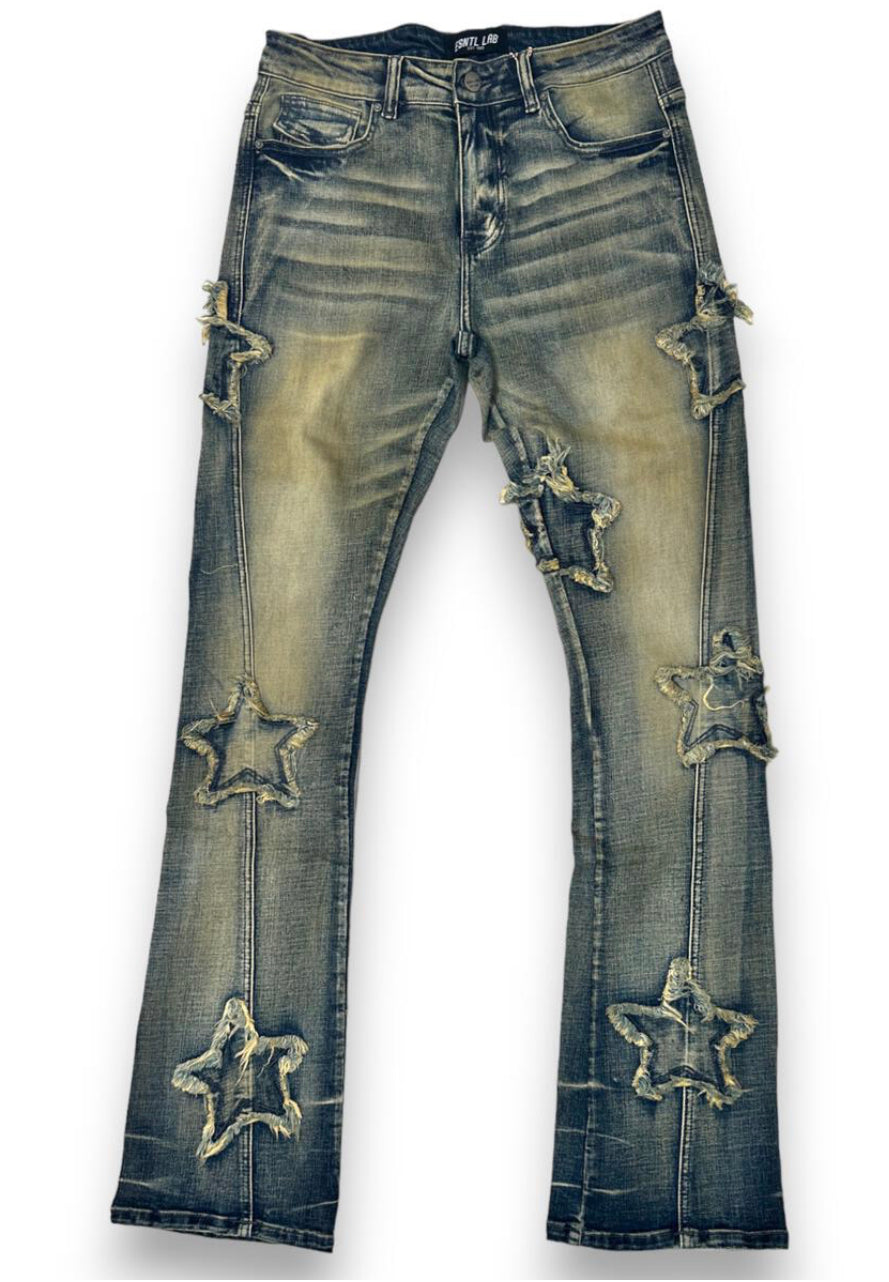 ESNTL Denim Star Flared Denim