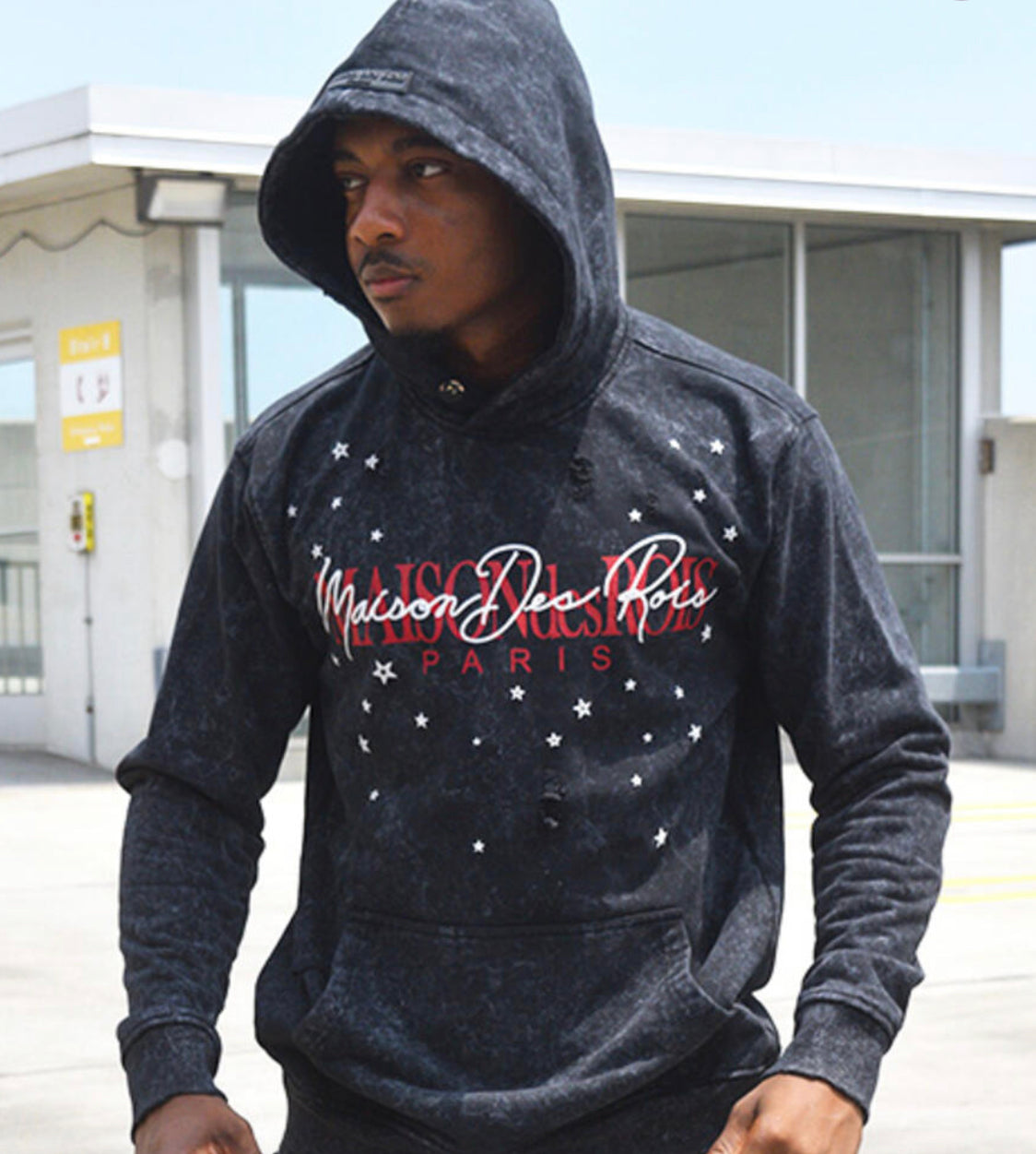 Maison Rios Paris “Runway” Heavy Weight Hoodie (Blk/Red/White)