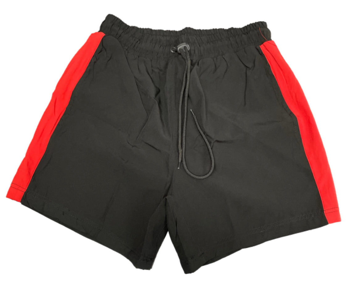 By Kiy Track Shorts (Blk/Red)