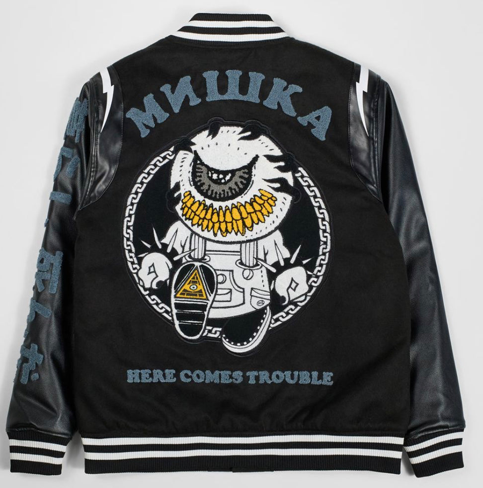 Mishka “Trouble” Varsity Jacket (Blk)