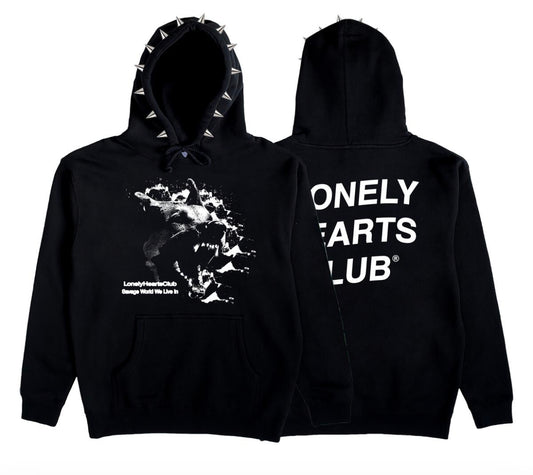 Lonely Hearts Club “Savage World” Spiked Hoodie