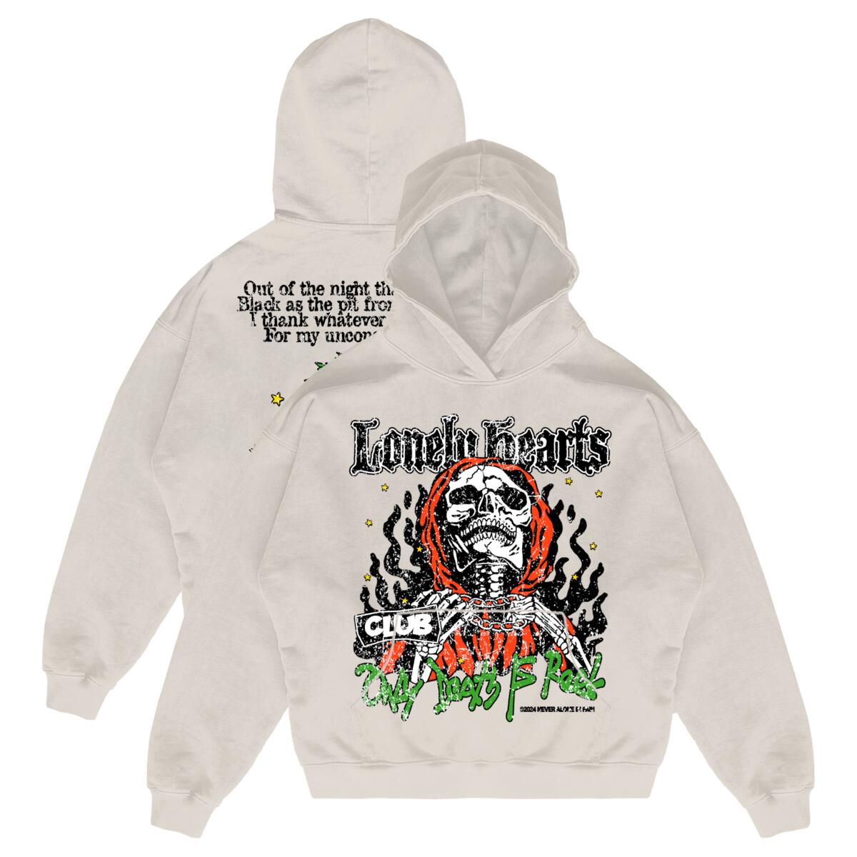 Lonely Hearts Club “Only Death Is Real” Heavy Weight Hoodie