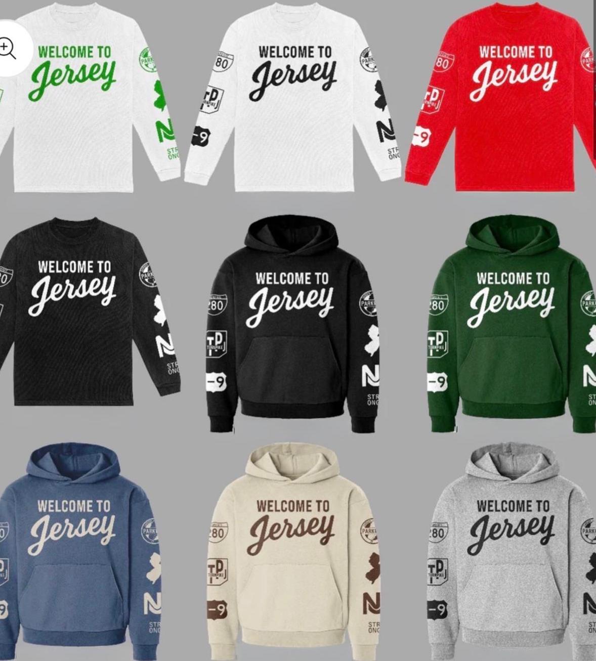 Welcome To Jersey - Hoodie (Forrest / White) – Strong Hold Shop